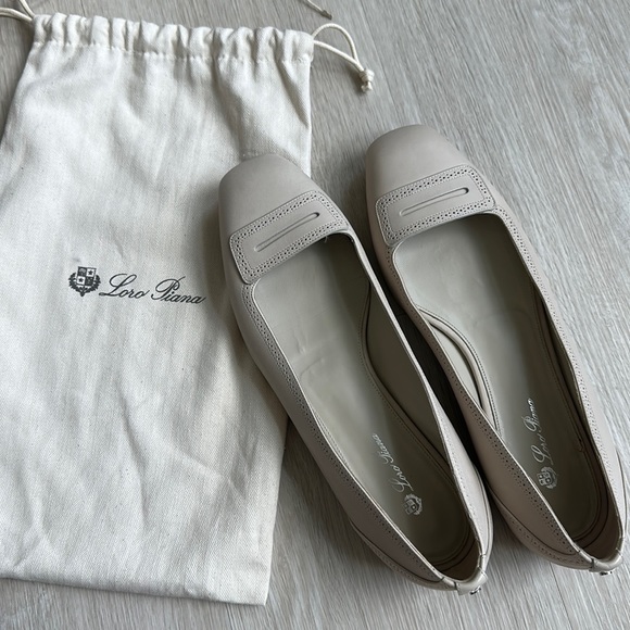 Loro Piana Beige Ballet Flats - Picture 1 of 8